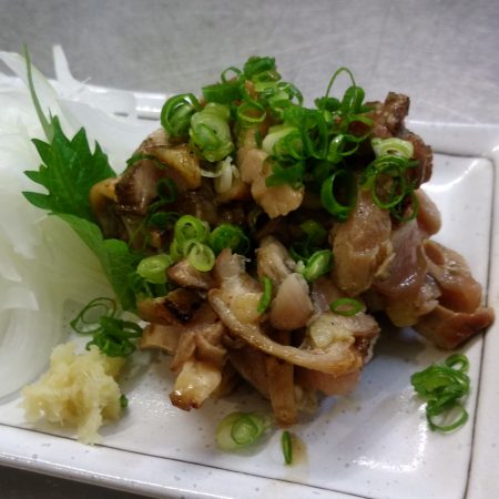 薩摩地鶏タタキ（カボスぽん酢）